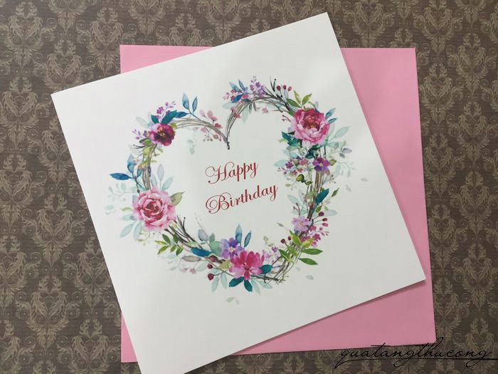 Thiệp in Happy birthday 15